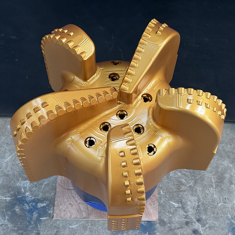 Broca de Diamante PDC para Poços de Petróleo e Água com 5 Lâminas e Cortadores de Dupla Fileira para Venda